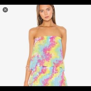 Tiare Hawaii Rainbow Tie Dye Float Top